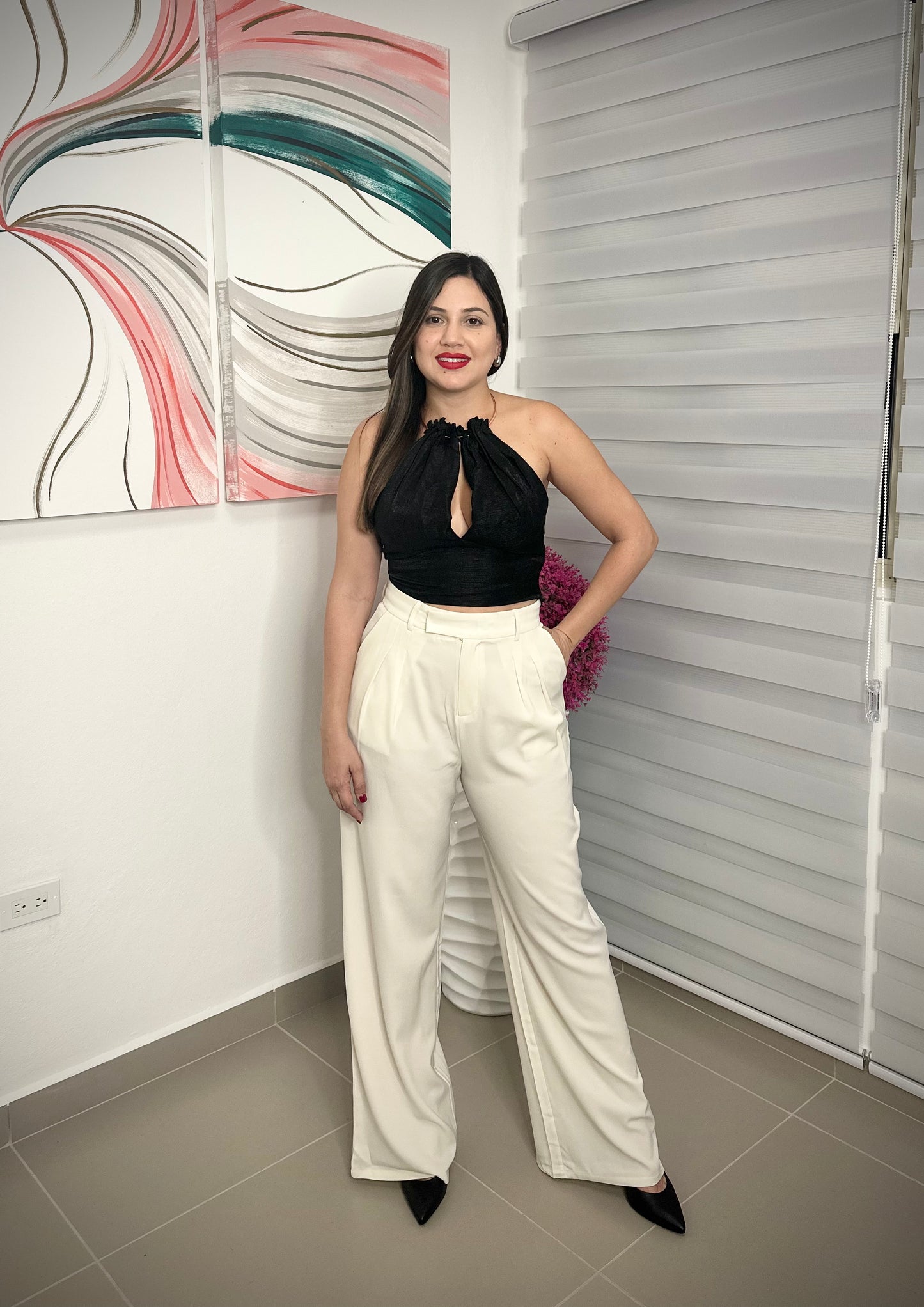 Ana Solid Wide-Leg Pants