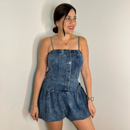 Bubble Denim Dress