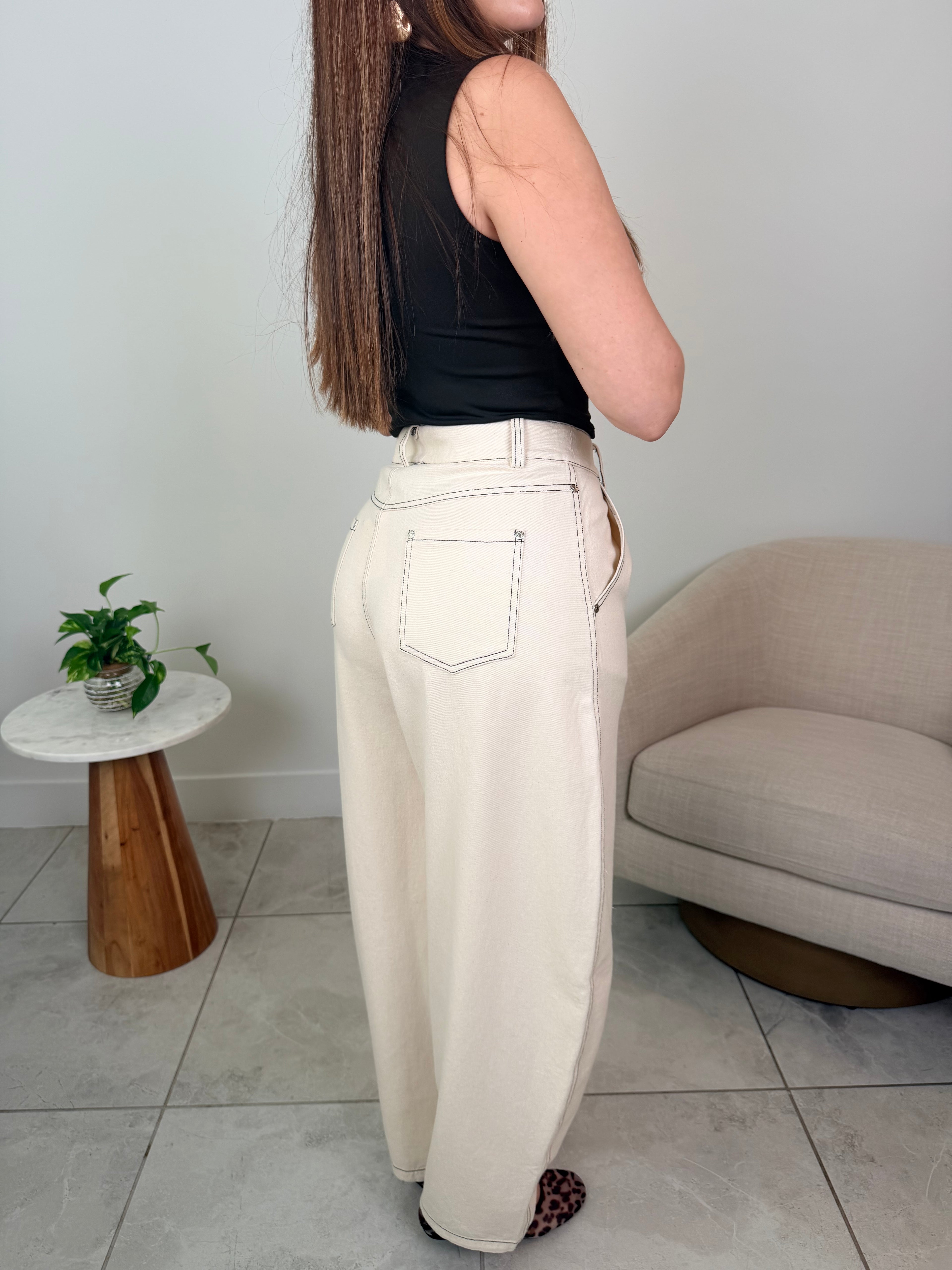Neutral Barrel Pants