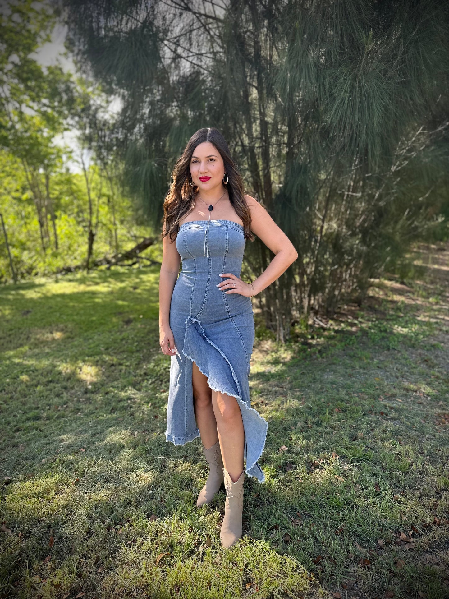 Denim Tube Dress