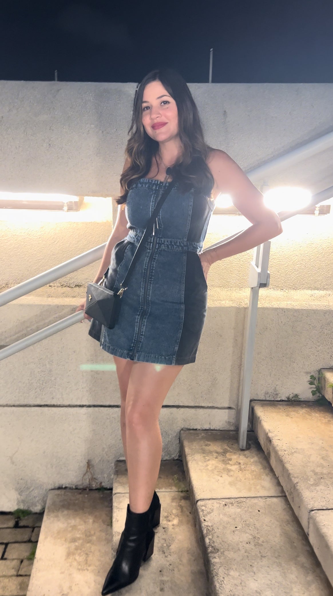 Zipper Denim Dress