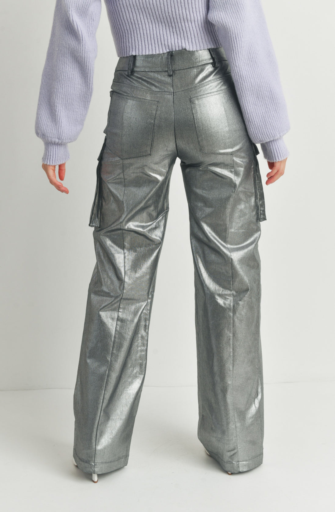 Silver Cargo Pants