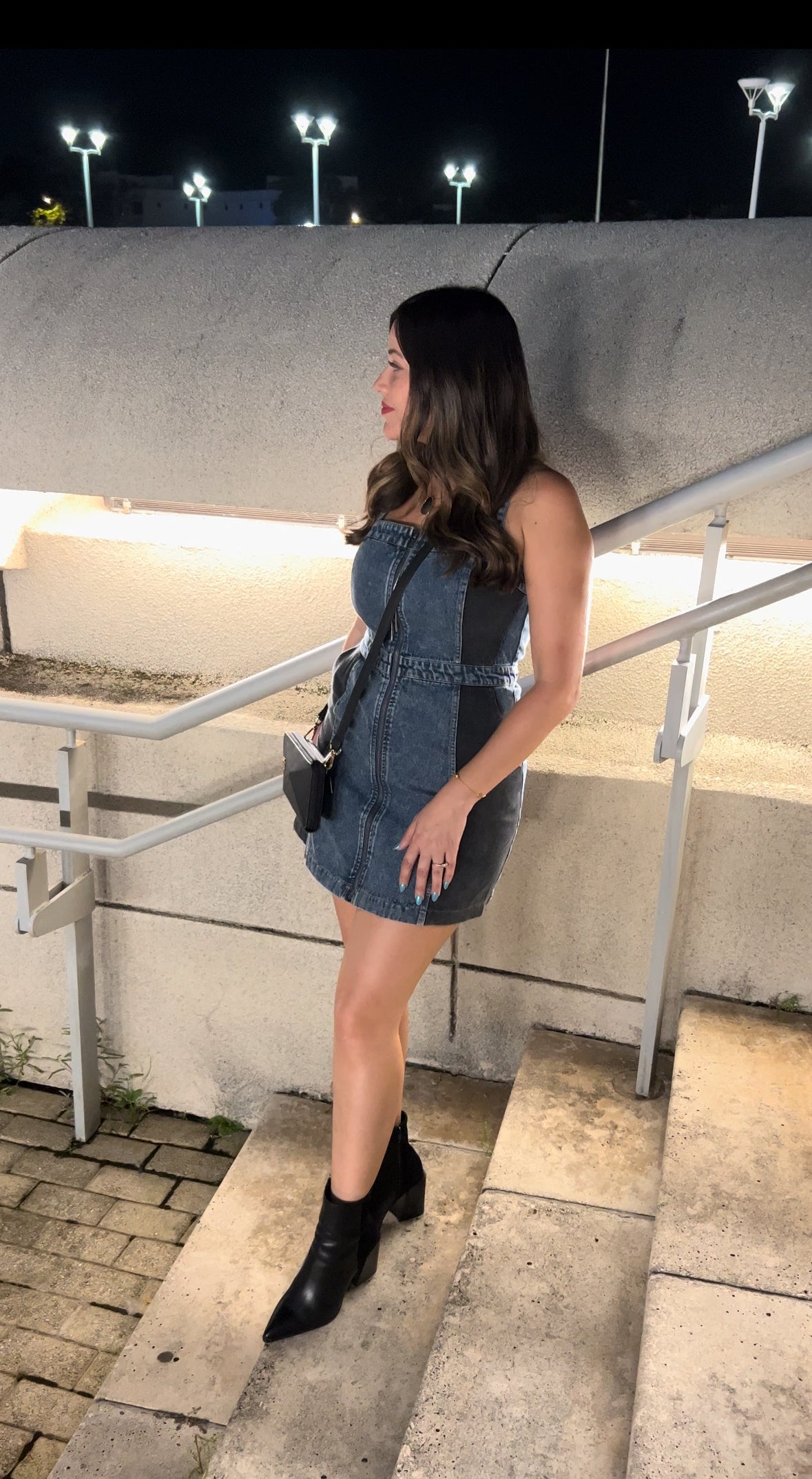 Zipper Denim Dress