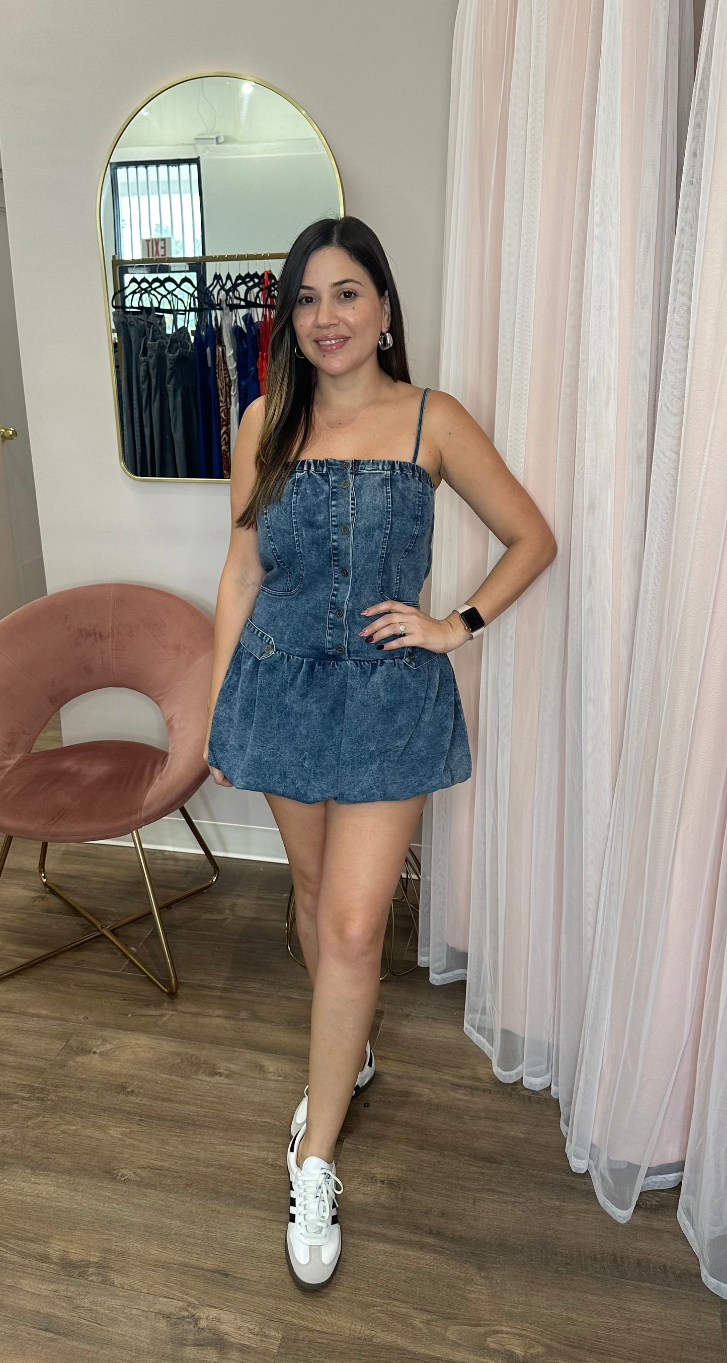 Bubble Denim Dress