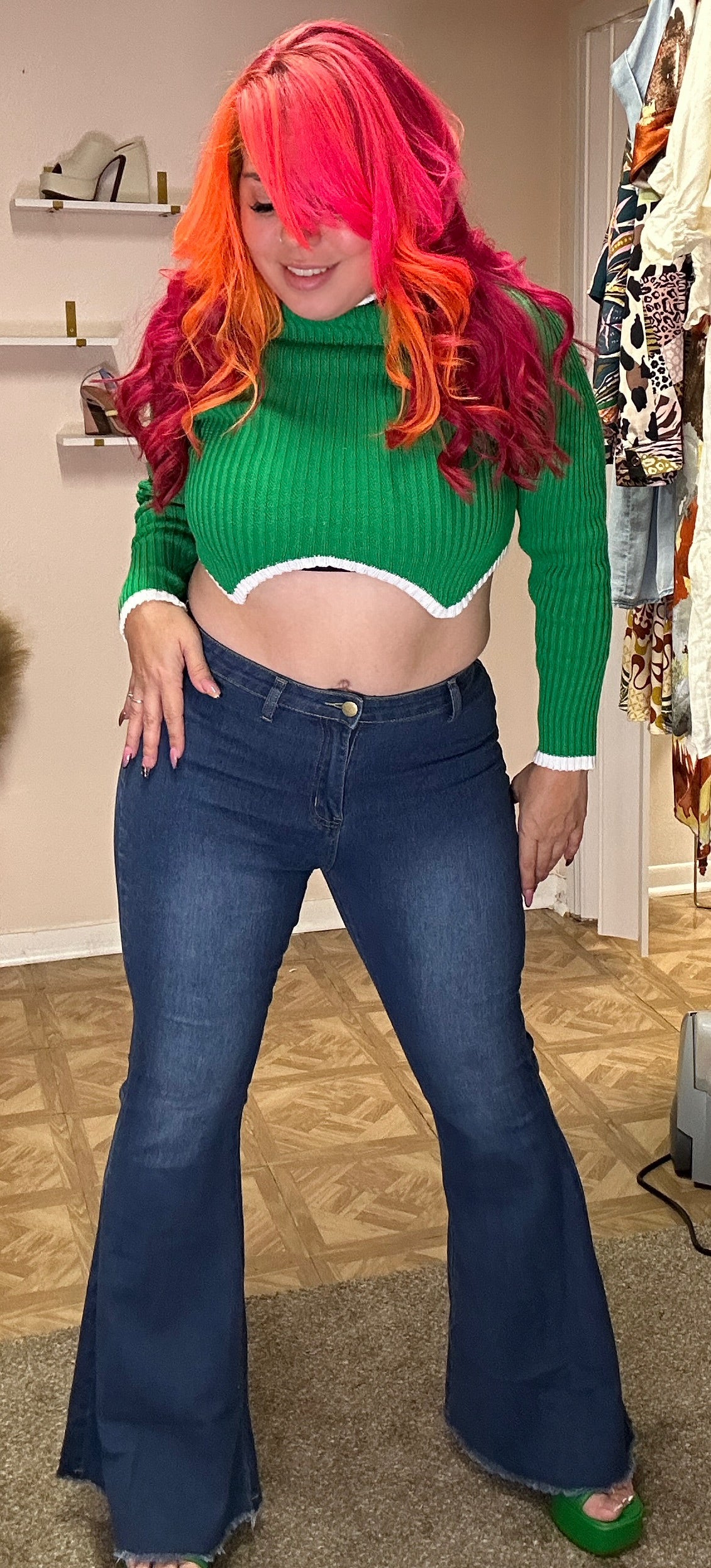 Green sweater