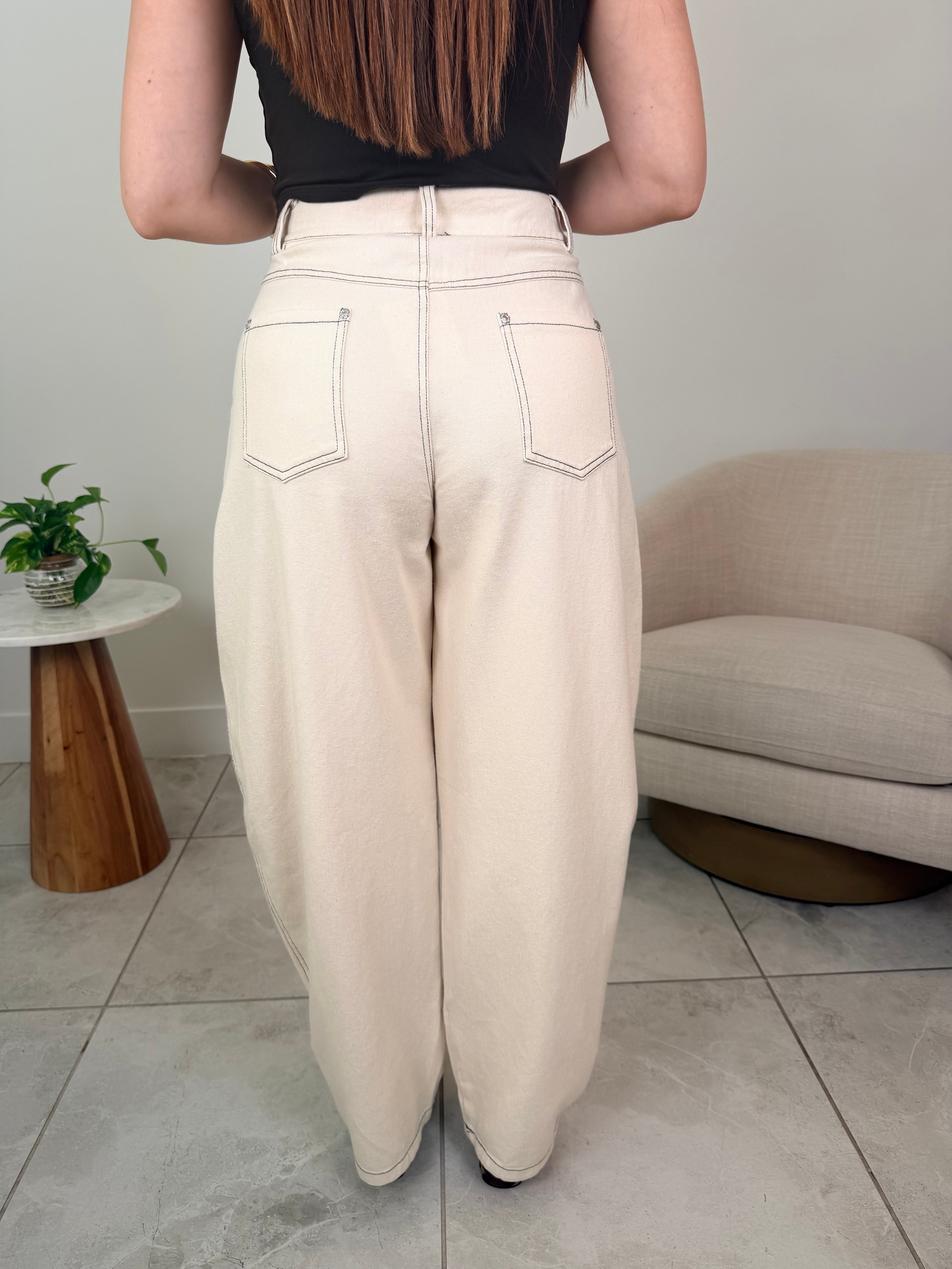 Neutral Barrel Pants