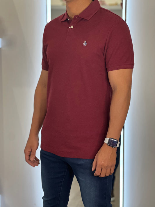 Original Penguin Men's Polo Burgundy